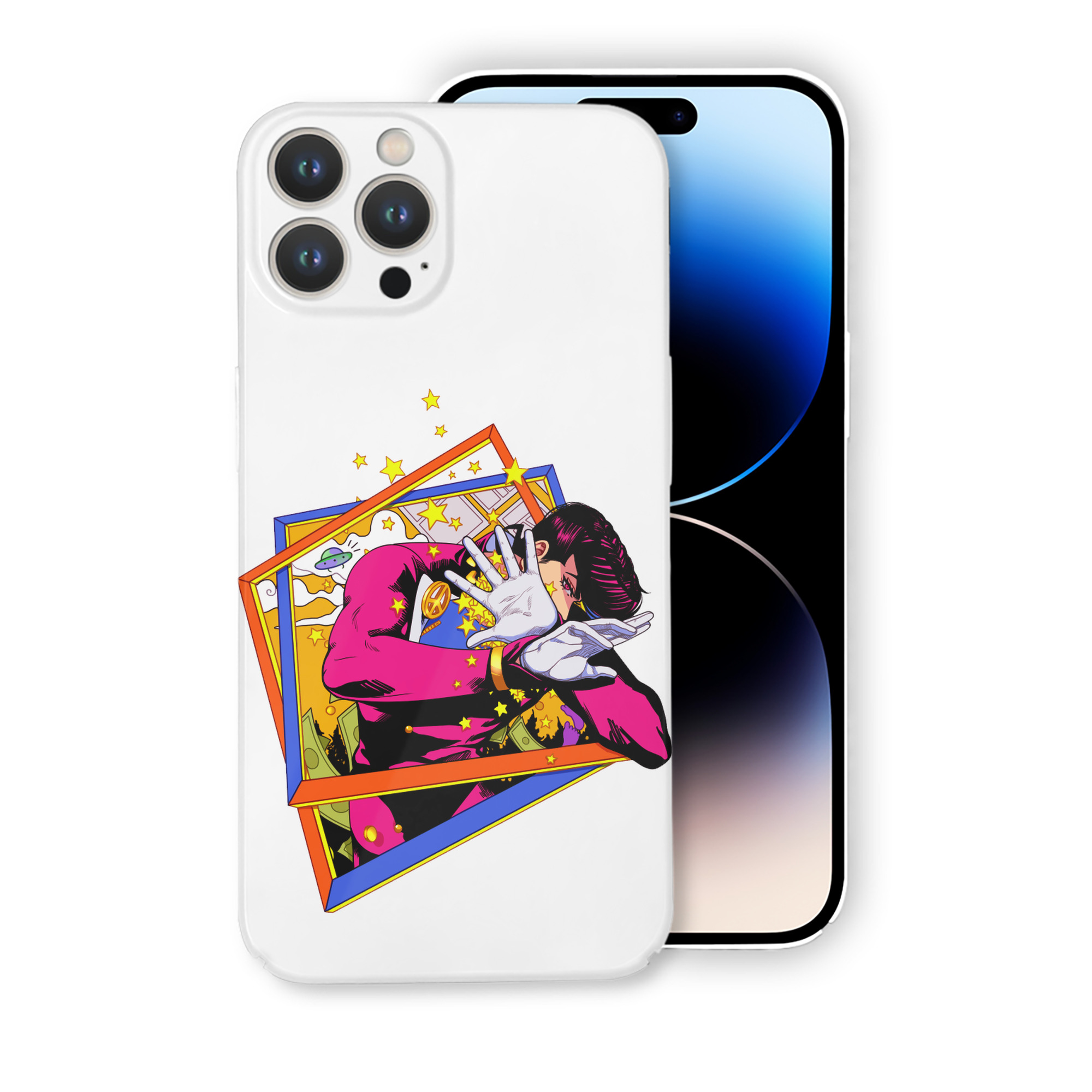 （画像用） ジョジョの奇妙な冒険 ひがしかた じょうすけ JoJo's Bizarre Adventure Higashikata Josuke 【iPhone 14シリーズ対応】ハードケース